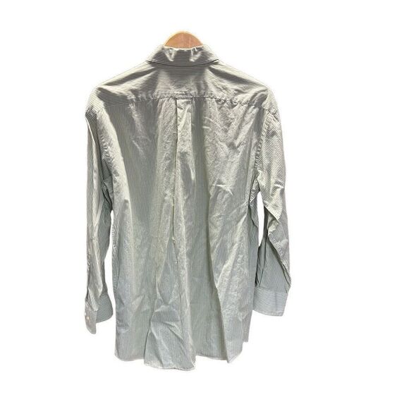 Tommy Hilfiger Set of 2 Long Sleeve Striped Button-Down Shirts Green and Blue La - Picture 3 of 10